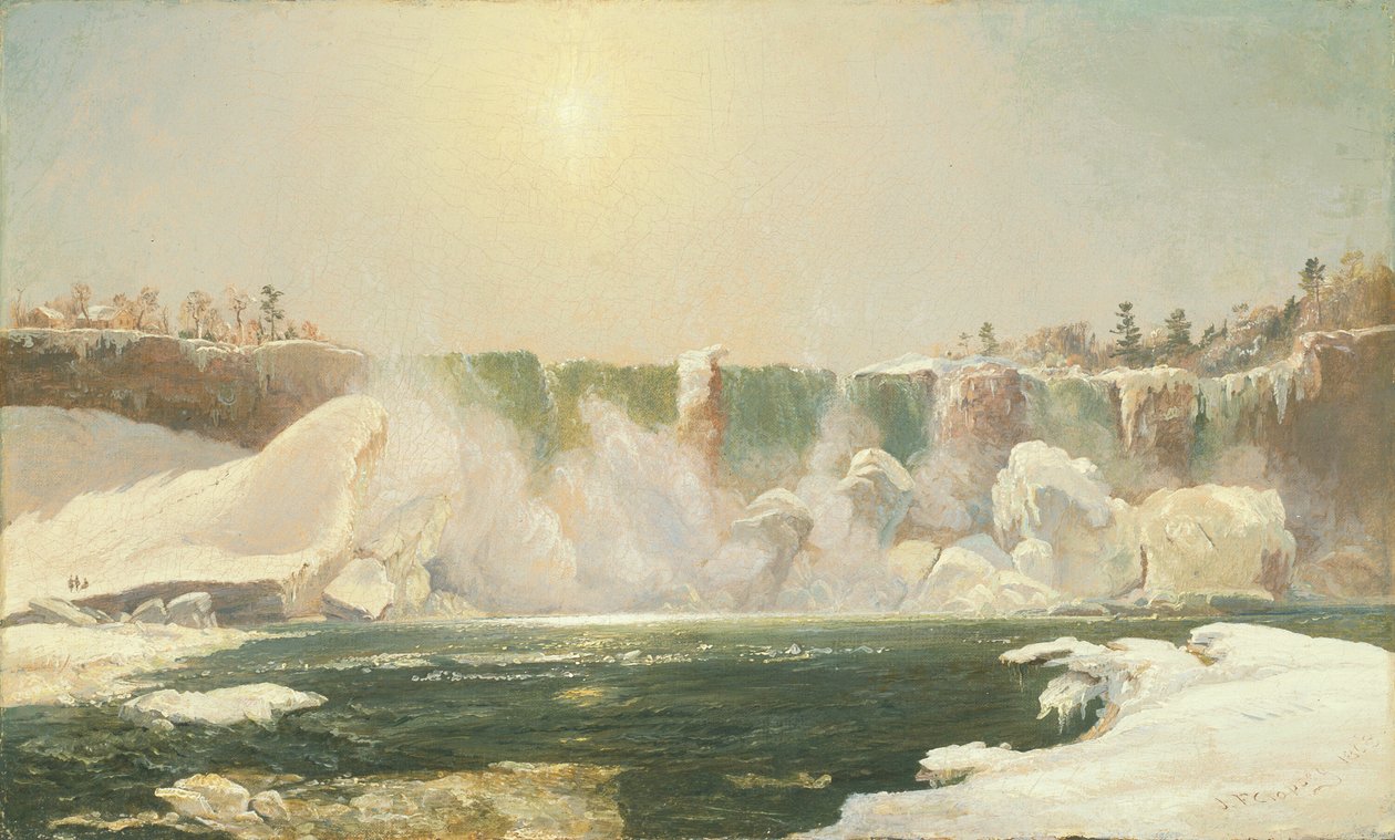 Niagara Falls om vinteren, 1868. af Jasper Francis Cropsey