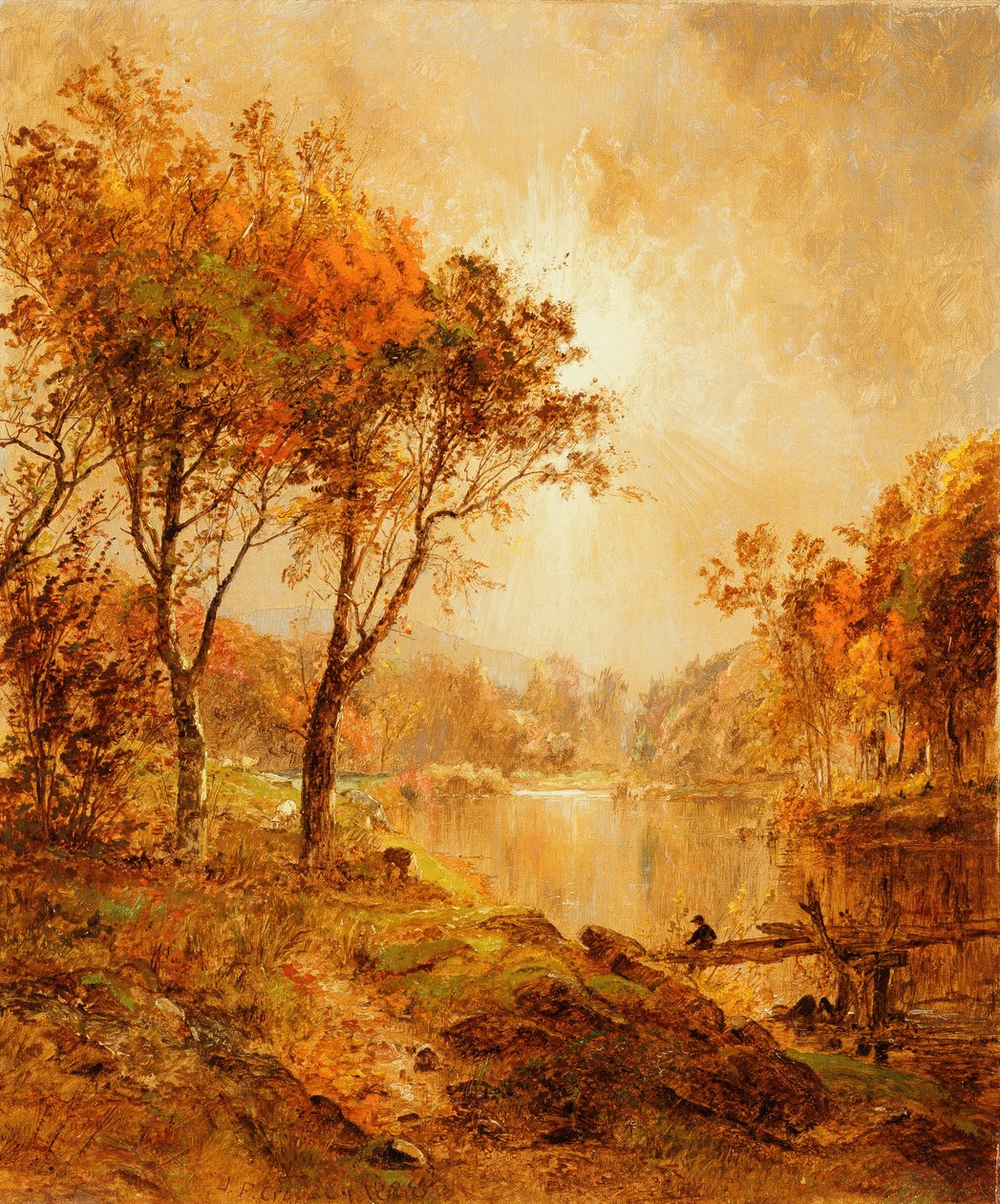 Ved Ramapo-floden, 1888 af Jasper Francis Cropsey
