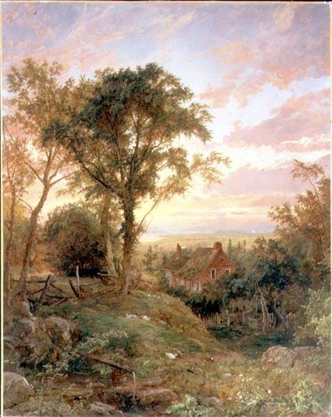 Det gamle hjem, Warwick, New York af Jasper Francis Cropsey