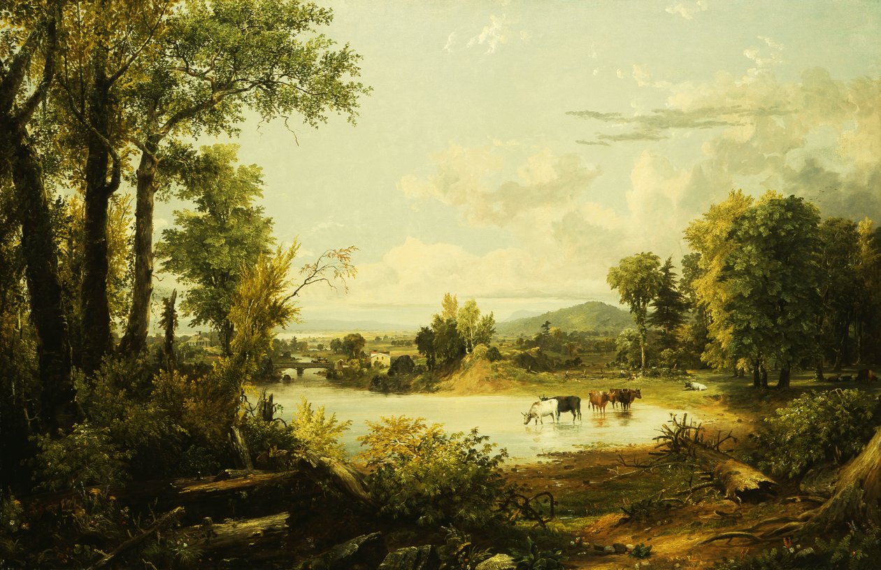 Den stille dal, 1856 af Jasper Francis Cropsey