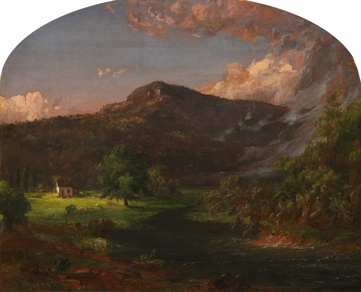 Tourney Mountain, hovedkvarter i Washington, Rockland County., New York af Jasper Francis Cropsey