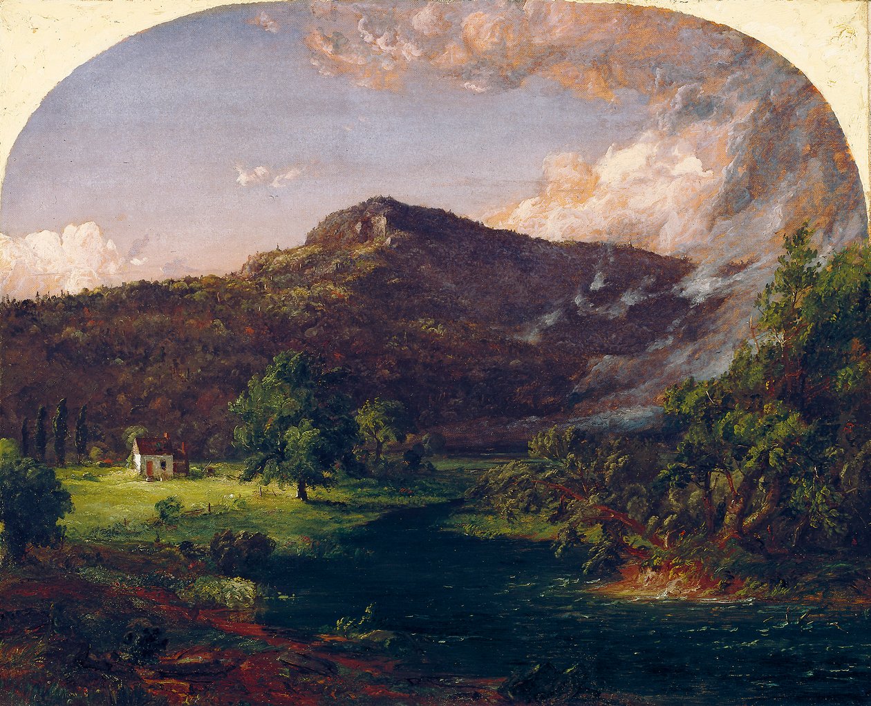 Tourney Mountain, hovedkvarter i Washington, Rockland County., New York af Jasper Francis Cropsey