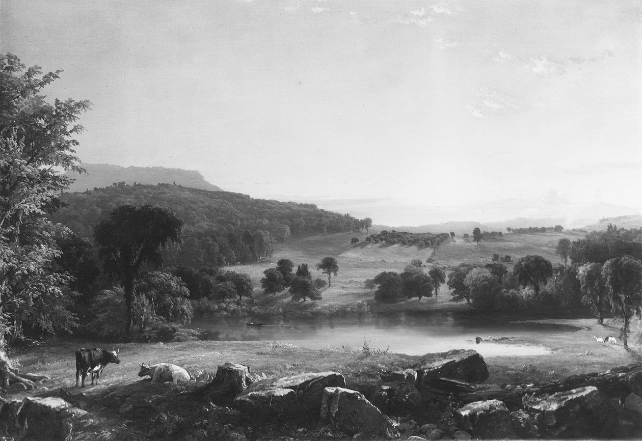 Udsigt i nærheden af Sherburne, Chenango County, New York af Jasper Francis Cropsey