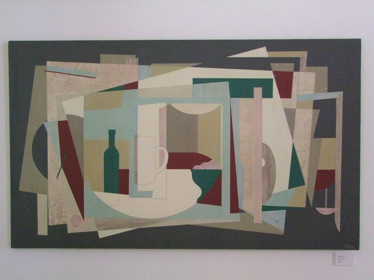 Abstrakt H Hero (maleri) af Jasper Galloway