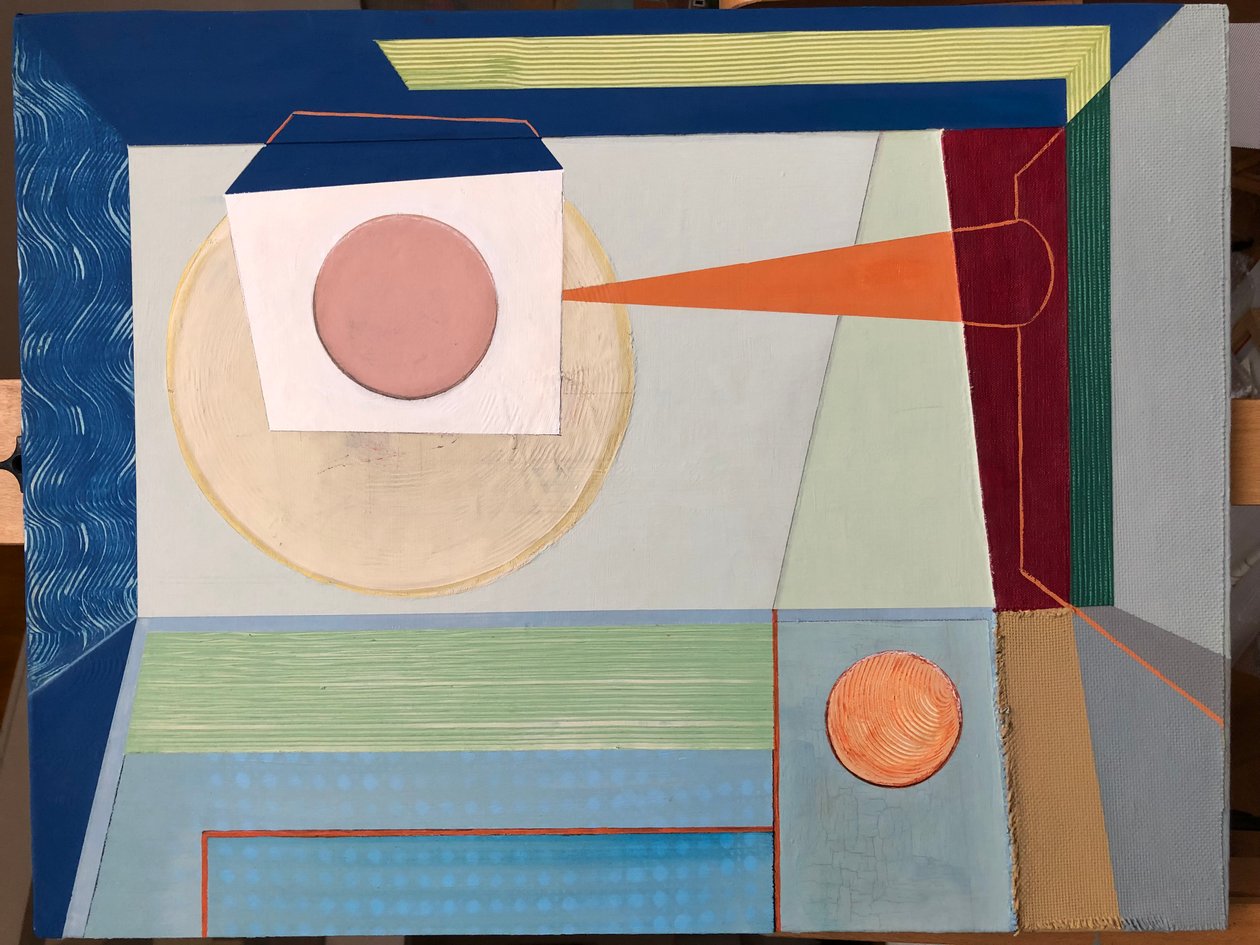 Abstrakt Paris 18 (maleri) af Jasper Galloway
