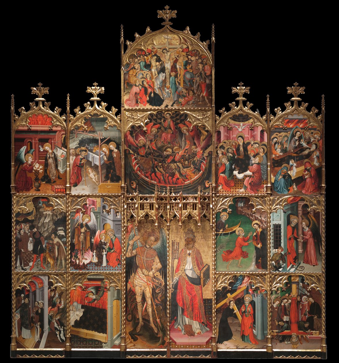 Altertavle af Saint Michael og Saint Peter af Jaume Cirera