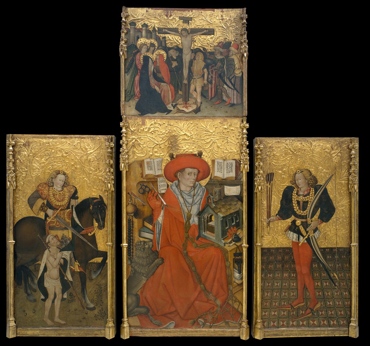 Altertavle af Saint Jerome, Saint Martin og Saint Sebastian af Jaume Ferrer
