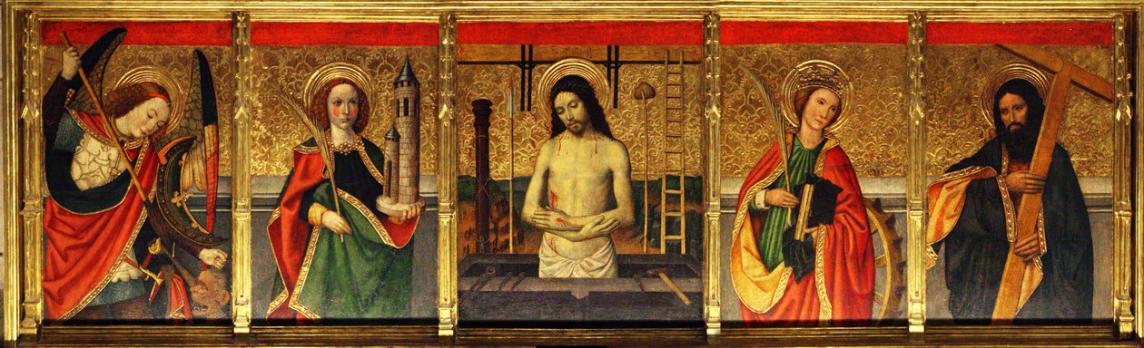 Tortosa katedral Huguet Transfiguration predela af Jaume Huguet
