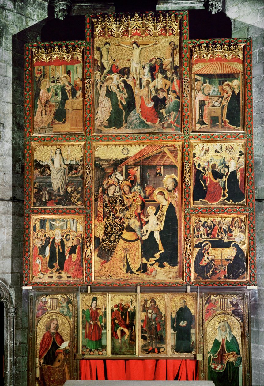 Alter fra det kongelige kapel Saint Agueda, Barcelona af Jaume Huguet