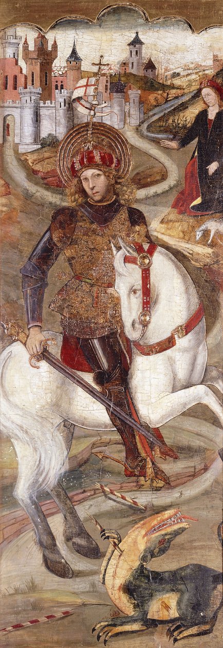 Sankt Georg og dragen, af Jaume Huguet