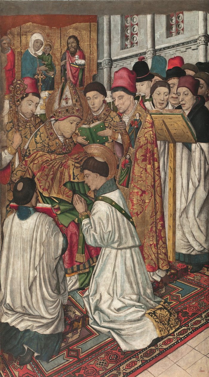 Sankt Vincent ordineret af Sankt Valerius af Jaume Huguet