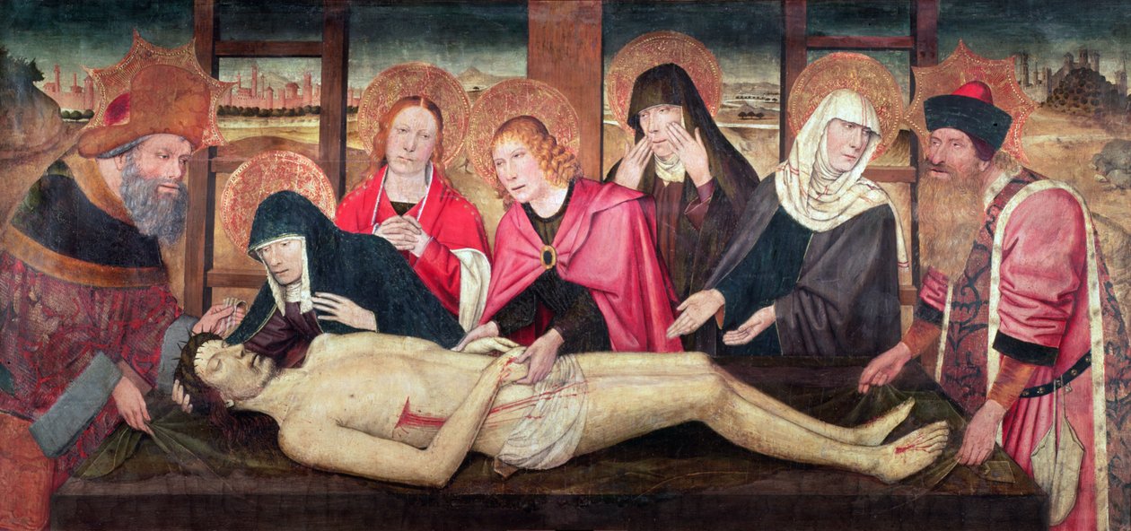 Kristi begravelse af Jaume Huguet
