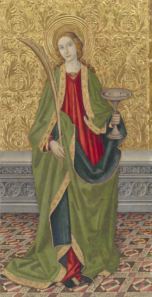 Saint Lucy, ca. 1500 af Jaume the younger Vergós