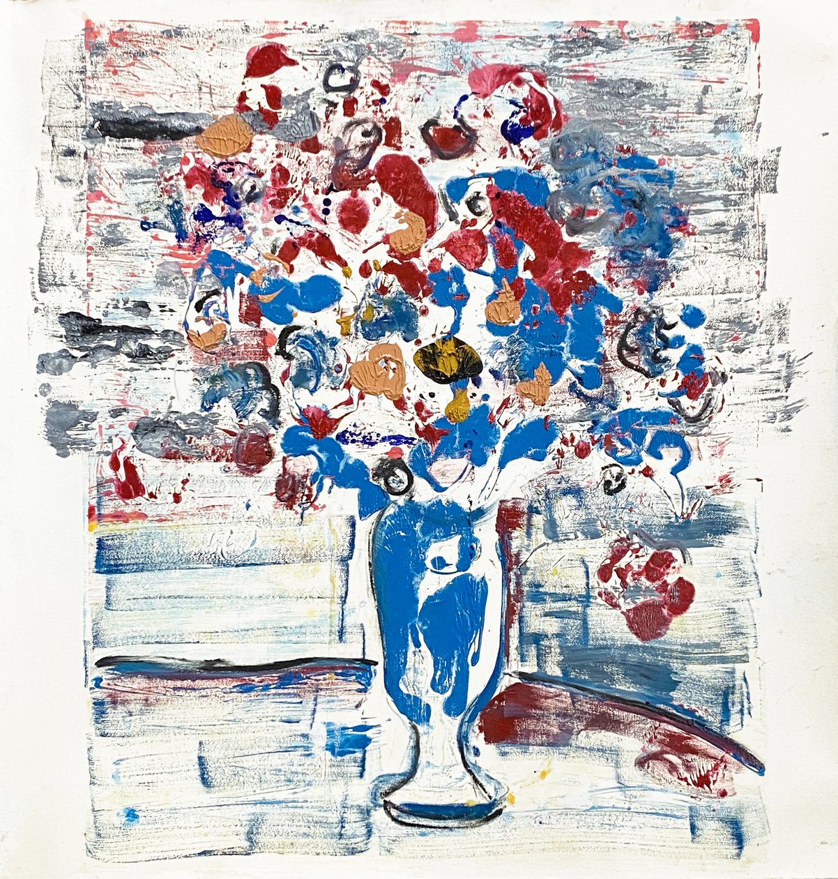 Fleur De Sels No. 34 Serious Walks, 2021 (olie på papir) af Jay Batlle