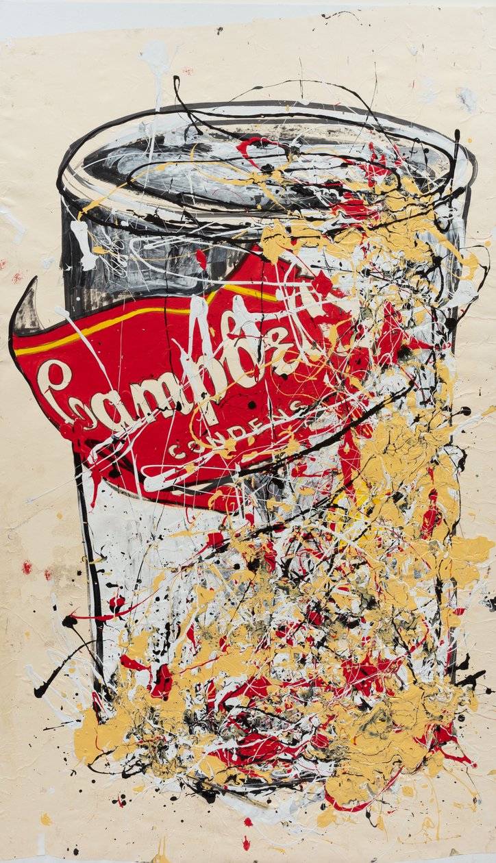 Number One, 2019 (husmaling og blæk på lærred) af Jay Batlle
