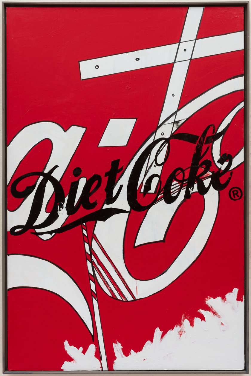 Soft Drinks, 2019 (husmaling og blæk på lærred) af Jay Batlle