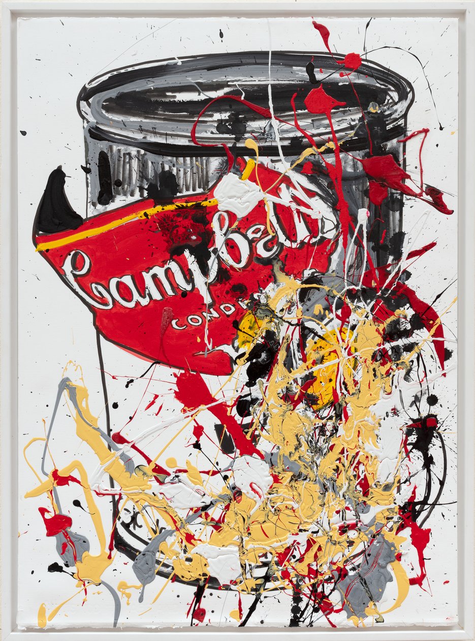 Soup Can 8 Prime, 2019 (husmaling og blæk på lærred) af Jay Batlle