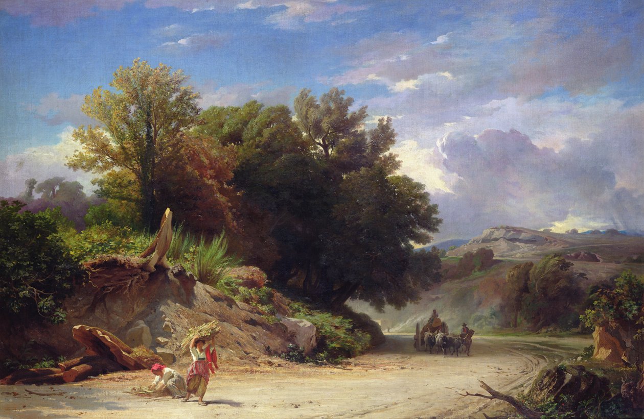 Landskab i udkanten af Rom, 1853 af Jean Achille Benouville