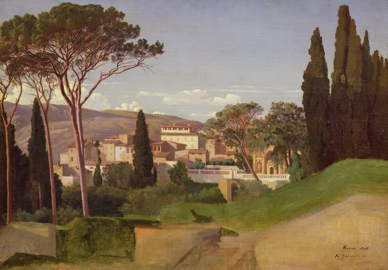Udsigt over en romersk villa, 1844 af Jean Achille Benouville