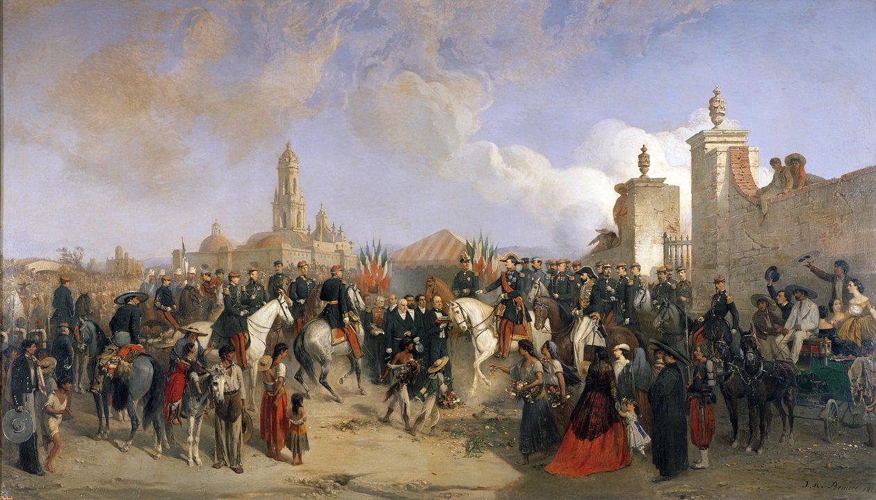 Det franske ekspeditionskorps indtog i Mexico City, 10. juni 1863, 1869 af Jean Adolphe Beauce
