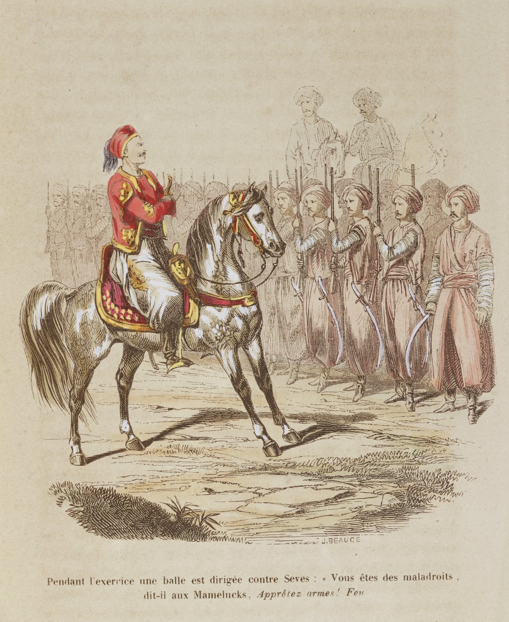 Joseph Seve (1788-1860) kendt som Soliman Pacha og hans Mamelukes, fra 