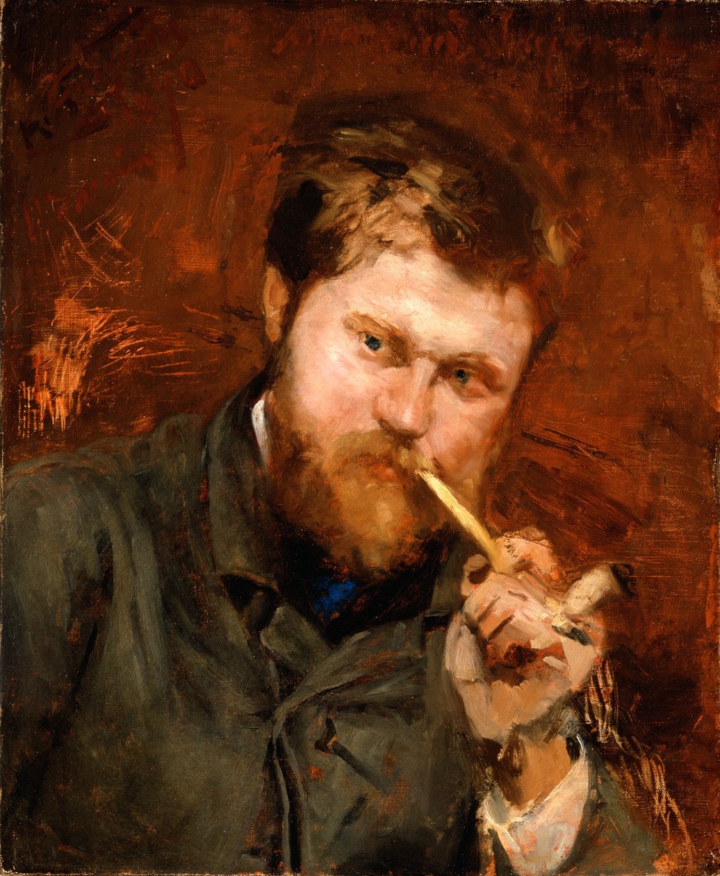 Mand der ryger en pibe, ca. 1875 af Jean Alexandre Joseph Falguiere