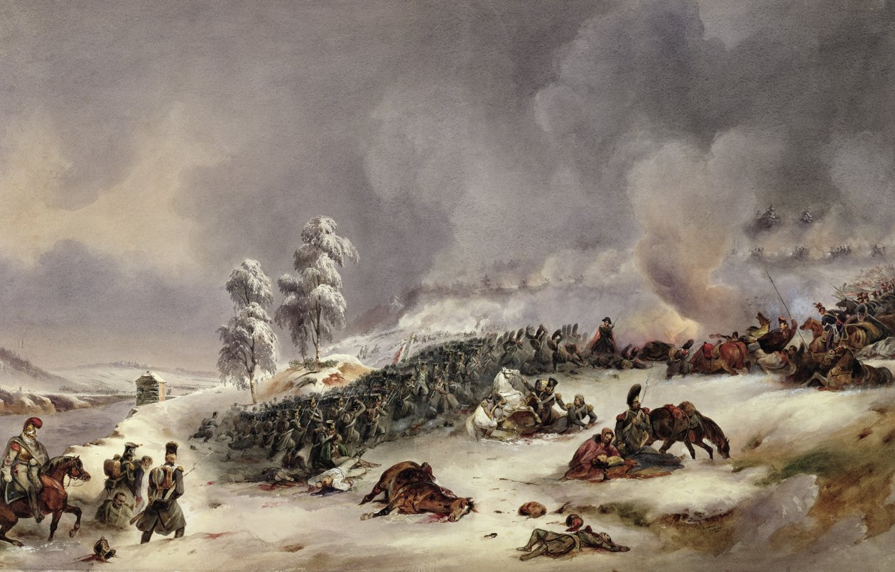 Slaget ved Krasnoi, 18. november 1812 af Jean Antoine Simeon Fort
