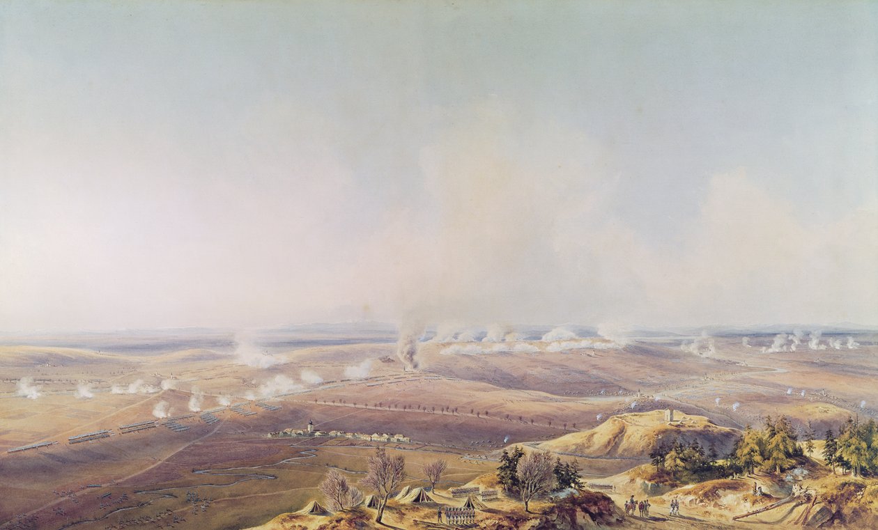 Slaget ved Austerlitz, 2. december 1805, klokken ti, 1835 af Jean Antoine Simeon Fort
