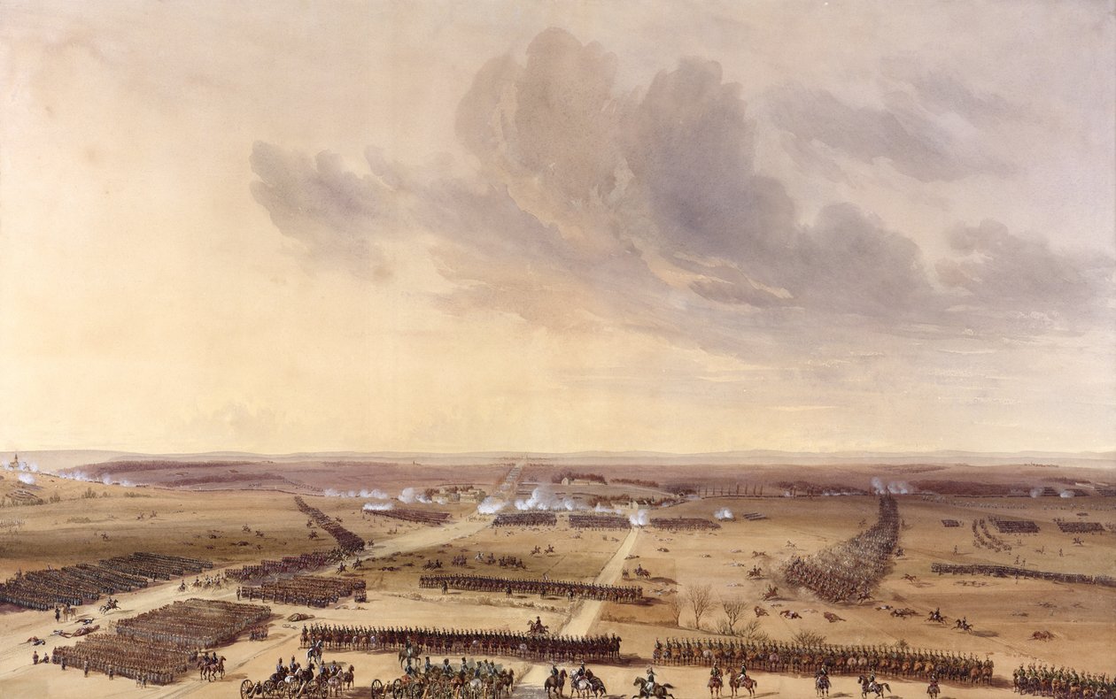 Slaget ved Montmirail den 11. februar 1814 af Jean Antoine Simeon Fort