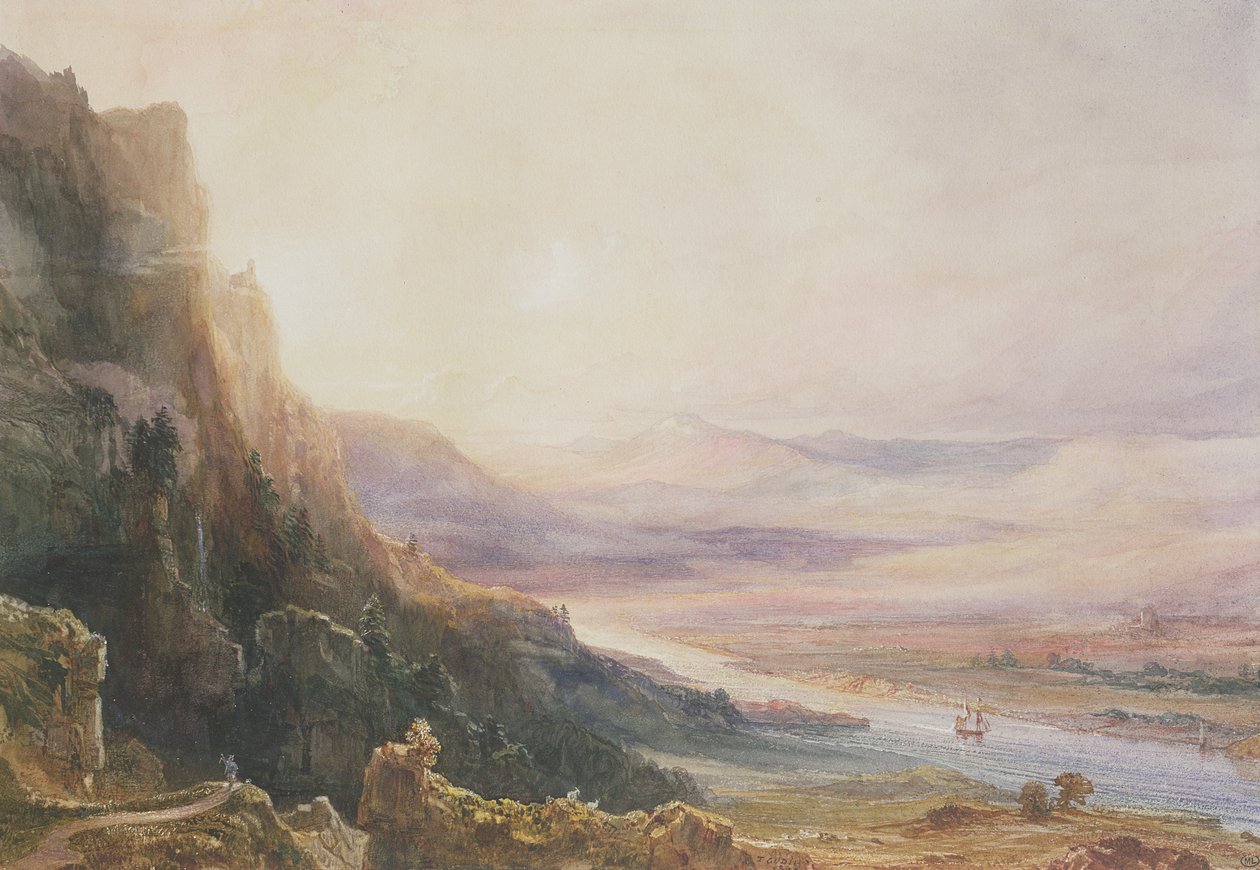 Perth Landskab, 1850 af Jean Antoine Theodore Gudin