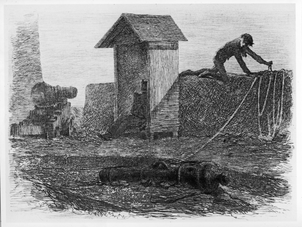 Illustration til "Charterhuset i Parma" af Stendhal (1783-1842) udgivet i 1883 af Jean Antoine Valentin Foulquier