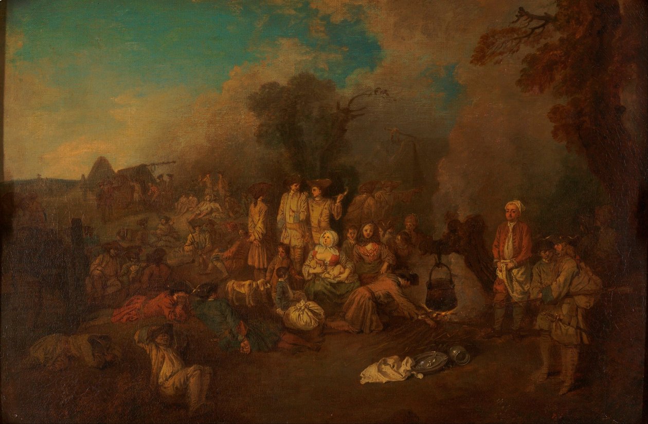 Bivuac af Jean Antoine Watteau