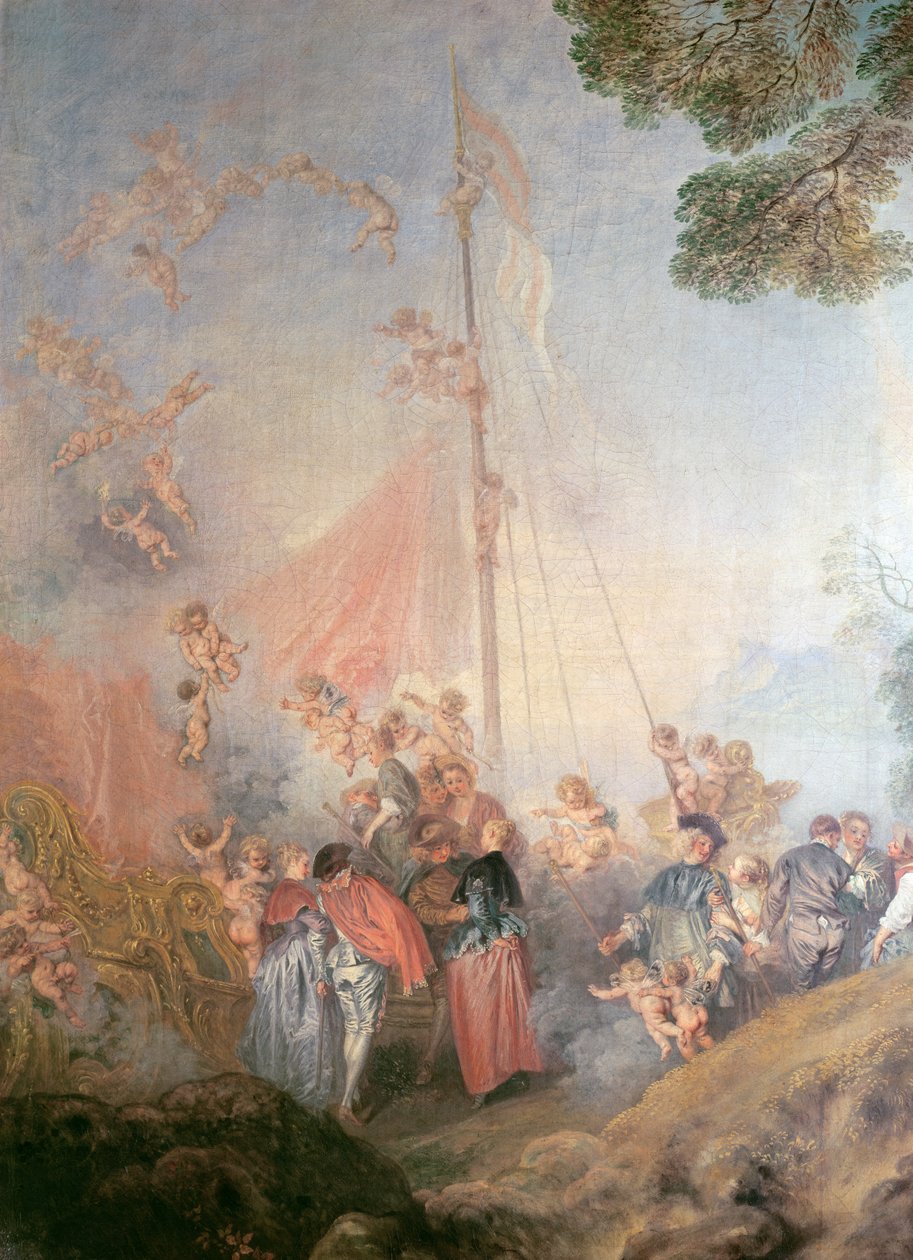 Ombordstigning til Cythera, 1717 (detaljer) af Jean Antoine Watteau
