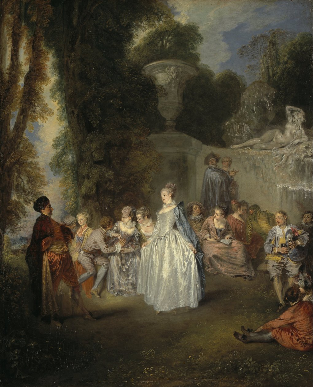 Venetianske festivaler af Jean Antoine Watteau