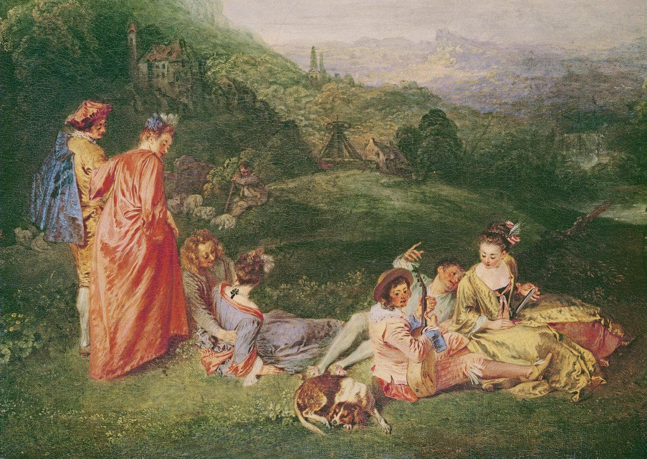 Peaceful Love, ca. 1718-19 (se også 181268) af Jean Antoine Watteau