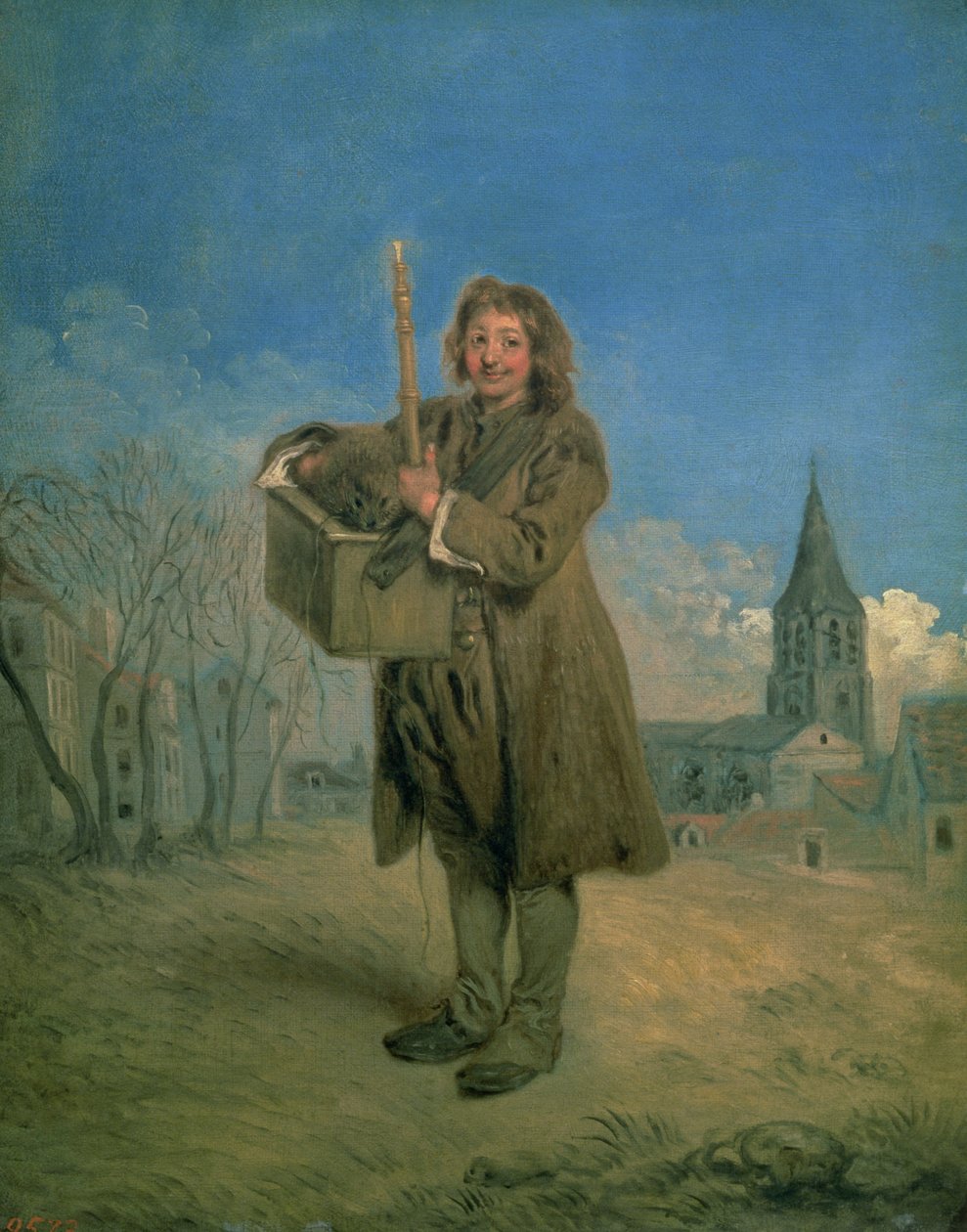 Savoyard med et murmeldyr, 1715-16 af Jean Antoine Watteau