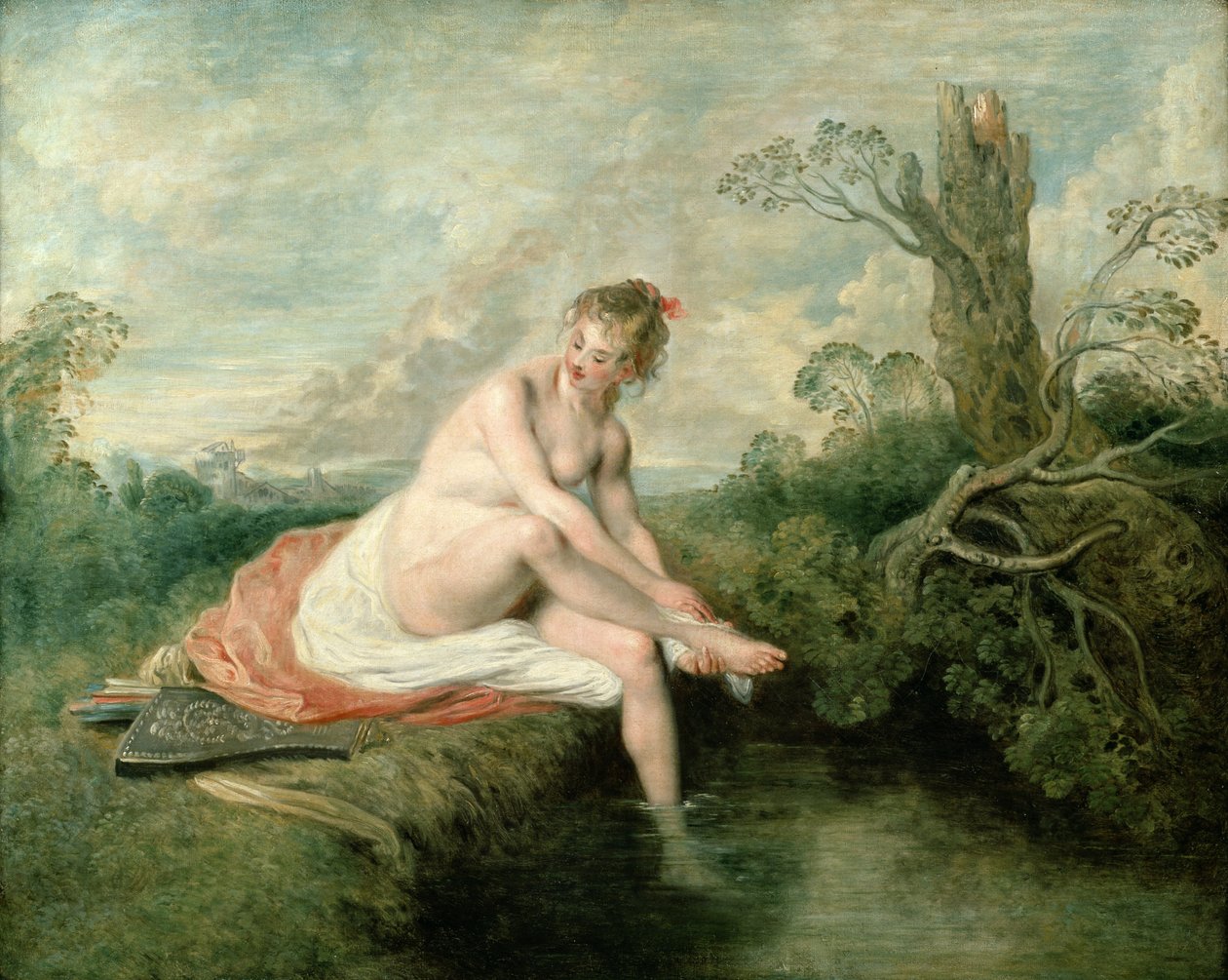 Dianas bad af Jean Antoine Watteau