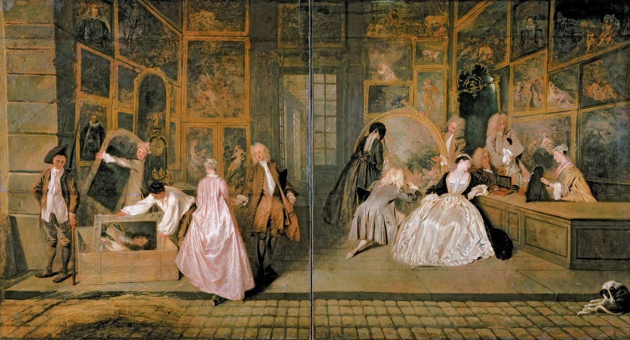 Gersaint Butiksskilt, 1721 af Jean Antoine Watteau