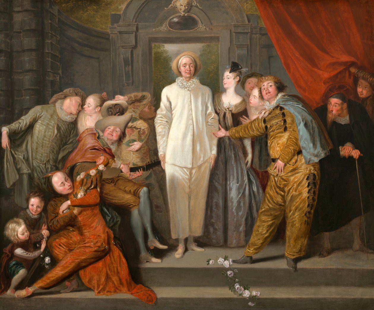 De italienske komikere, ca. 1720 af Jean Antoine Watteau