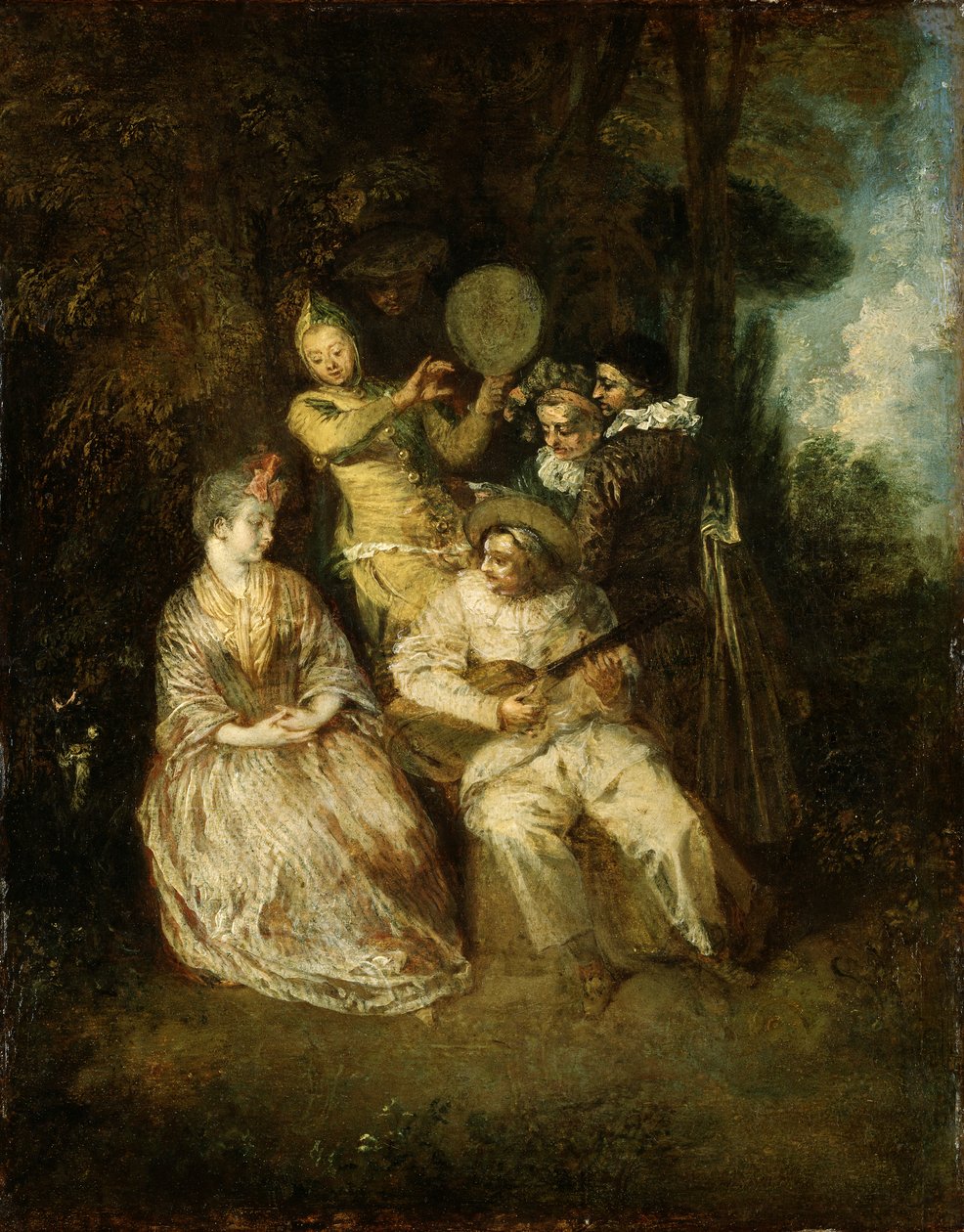 Den italienske Serenade af Jean Antoine Watteau