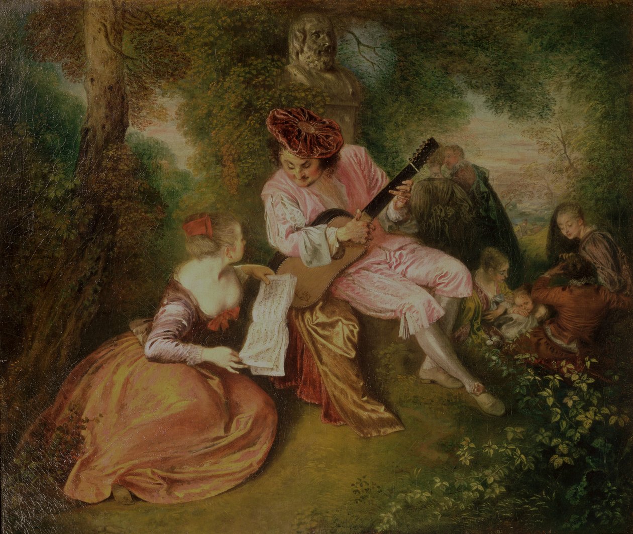 Kærlighedens skala, 1715-18 af Jean Antoine Watteau