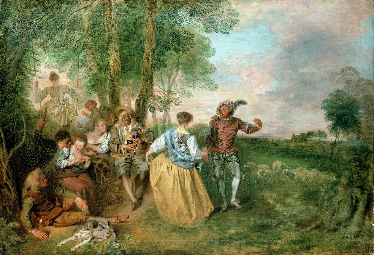 Hyrderne af Jean Antoine Watteau