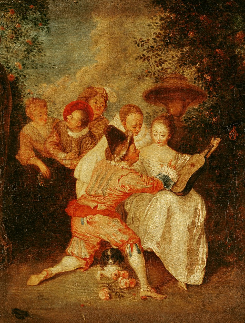 Historiefortælleren af Jean Antoine Watteau