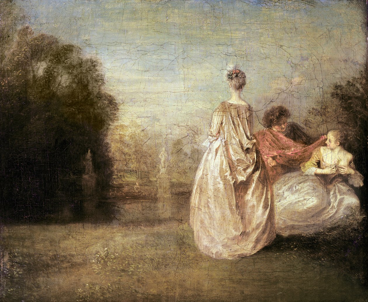 De to kusiner, 1716-20 af Jean Antoine Watteau