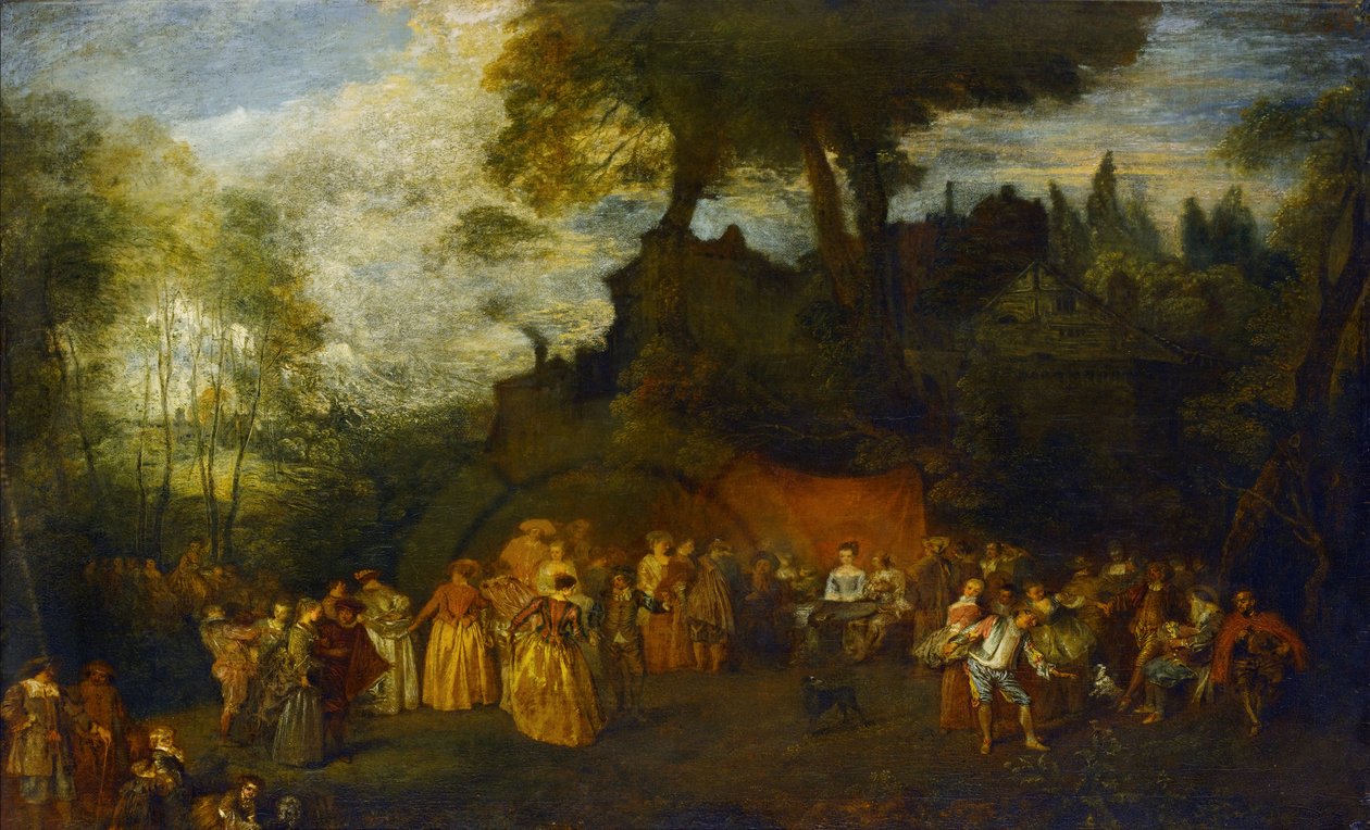 Brylluppet, c.1712-16 af Jean Antoine Watteau