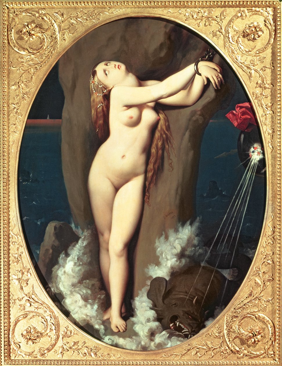 Angelica in Chains, 1859 af Jean Auguste Dominique Ingres
