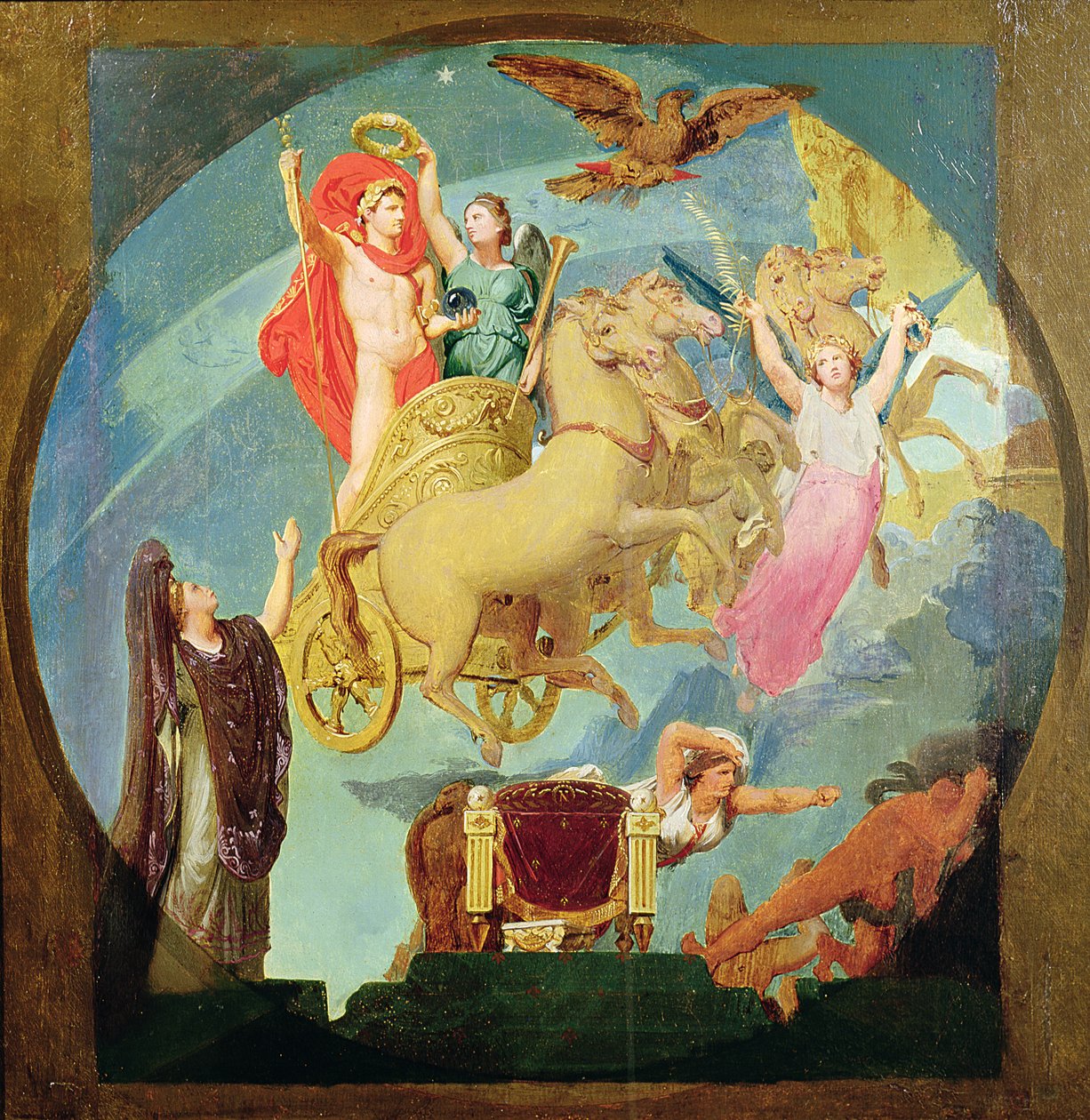 Apotheosis of Napoleon I (1769-1821) 1853 (se 429032 for detaljer) af Jean Auguste Dominique Ingres