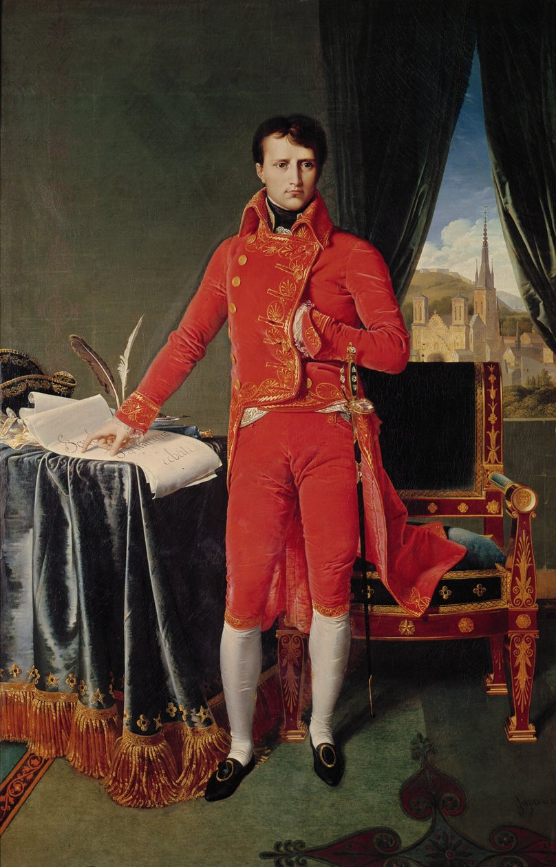 Bonaparte som førstekonsul, 1804 af Jean Auguste Dominique Ingres