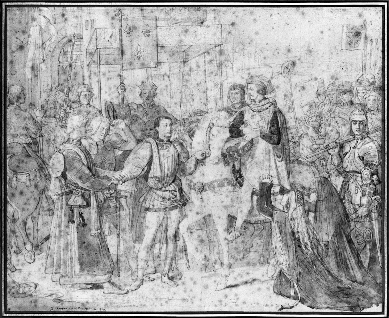 Dauphinens, den fremtidige Charles V (1337-80) indtog i Paris, 1814 af Jean Auguste Dominique Ingres