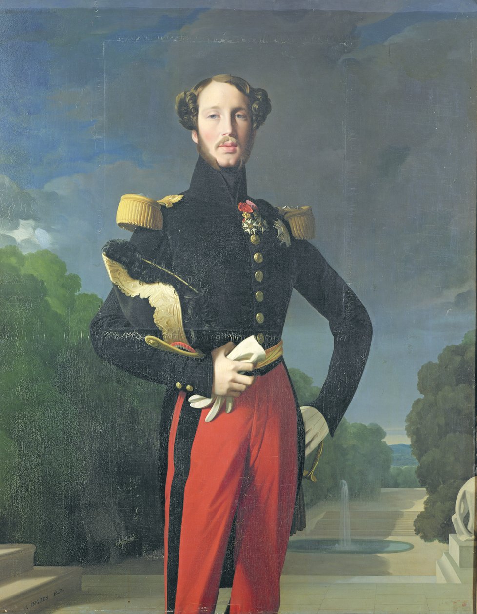 Ferdinand-Philippe (1810-42) hertug af Orleans i parken ved Saint-Cloud, 1843 af Jean Auguste Dominique Ingres
